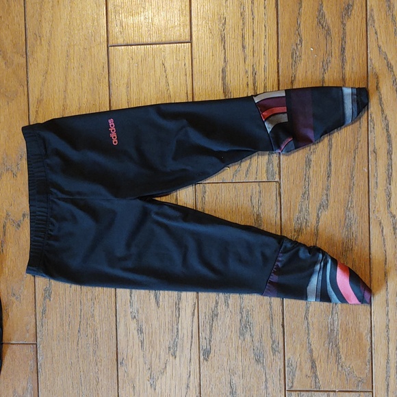 Girls Size 4 Adidas Hooded Leggings Jogger Outfit - Picture 3 of 3
